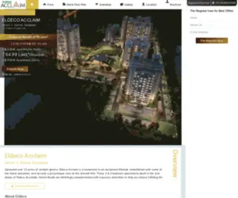 Eldecoacclaim.com(Booking Open Eldeco Acclaim Sector 6) Screenshot