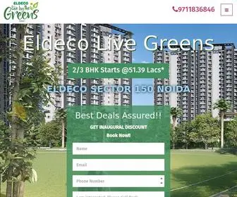 Eldecolivegreens.net.in(Eldeco Live By The Greens Sector 150) Screenshot