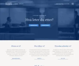 Elden.no(Elden Advokatfirma AS) Screenshot