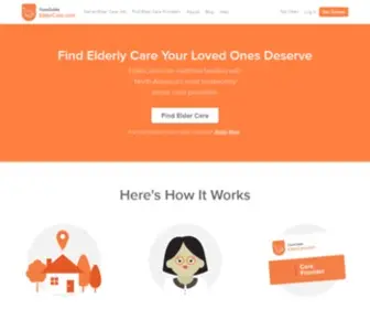 Eldercare.com(Senior Care and Elder Care Services) Screenshot