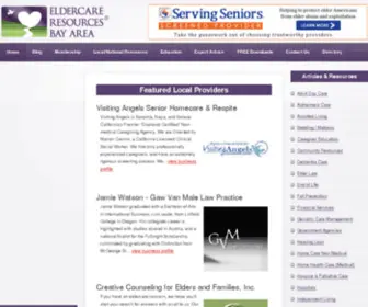 Eldercareresourcesbayarea.com(Since 2005) Screenshot