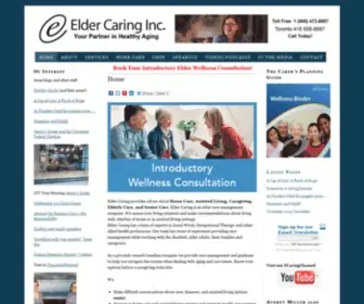 Eldercaring.ca(Elder Caring Inc) Screenshot