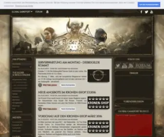 Elderscrollsonline.de(Deutsche The Elder Scrolls Online Seite zum MMORPG von Zenimax & Bethseda. Mit TESO News) Screenshot