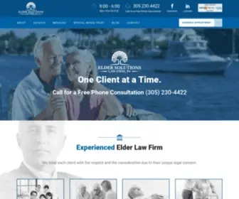 Eldersolutionslawfirm.com(Elder Solutions Law Firm PA) Screenshot