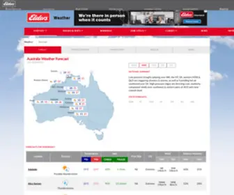 Eldersweather.com.au(Today's Australia National Weather Forecast) Screenshot