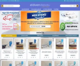 Eldivendeposu.com(Lateks-Nitril-Vinil-Pudralı) Screenshot