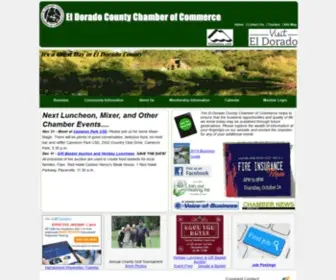 Eldoradocounty.org(El Dorado County Chamber of Commerce) Screenshot