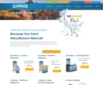 Eldoradosprings.com(Colorado's Best Tasting Natural Spring Water) Screenshot