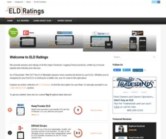 Eldratings.com(Reviews and ratings of Electronic Logging Devices (ELDs)) Screenshot