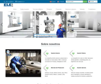 Ele-Beadmill.com(Shanghai ELE Mechanical and Electrical Equipment Co) Screenshot