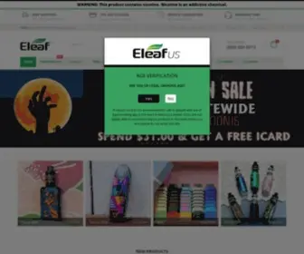 Eleafus.com(Eleaf US aim) Screenshot