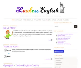 Elearnenglishlanguage.com(Lawless English) Screenshot