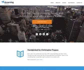 Elearning-Weekly.com(Subscribe to our Newsletter) Screenshot