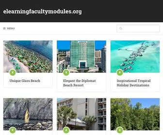 Elearningfacultymodules.org(Unique Glass Beach) Screenshot