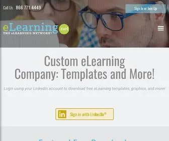Elearning.net(Custom eLearning Company) Screenshot