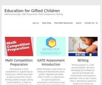 Elearningtrees.com(Education for Gifted Children) Screenshot