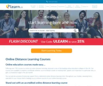 Elearnuk.co.uk(Online Distance Learning) Screenshot