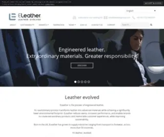 Eleathergroup.com(Composite Leather Material for Buses) Screenshot