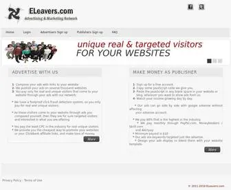 Eleavers.com(Advertising and Marketing Network) Screenshot