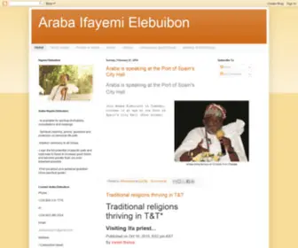 Elebuibon.com(Araba Ifayemi Elebuibon) Screenshot