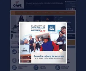 Eleccionescongresales2020.pe(Onpe) Screenshot