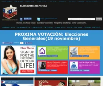 Eleccionesenchile.com(ELECCIONES CHILE 2013) Screenshot