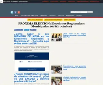 Eleccionesenperu.com(ELECCIONES PERU 2013) Screenshot