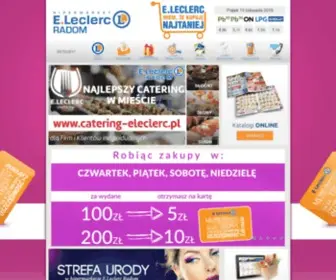 Eleclerc.com.pl(Zapraszamy na zakupy do sklepów E.Leclerc. Poznaj ofertę naszych sklepów. Nasze atuty) Screenshot