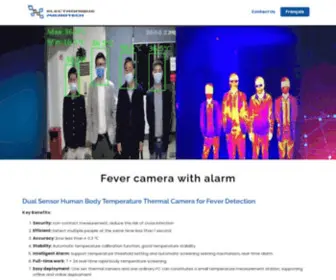 Elecmicrotech.ca(Fever Camera with Alarm) Screenshot