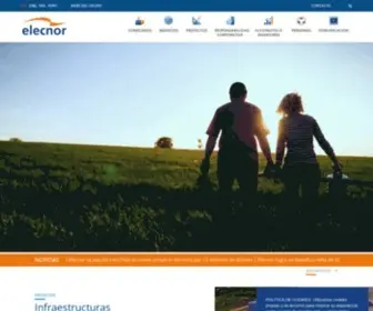 Elecnor.com(Infraestucturas, energías renovables y nuevas tecnologías) Screenshot