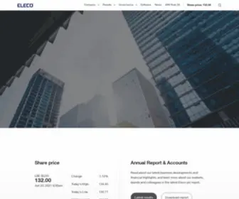 Eleco.com(Financial results and investor information for Eleco plc (AIM:ELCO)) Screenshot