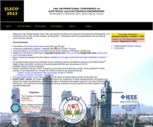 Eleco.org.tr(ELECO 2023) Screenshot