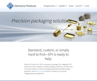 ElecProdinc.com(Electronic Products Precision Packaging Solutions) Screenshot