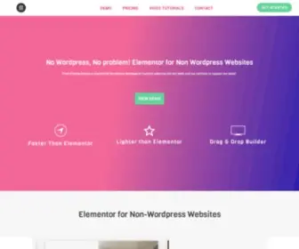 Elecreator.com(JavaScript Website Builder) Screenshot