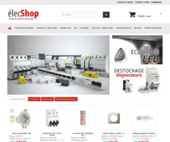 Elecshop.fr(Vente en ligne de Matériel électrique pour Professionnels et Particuliers) Screenshot