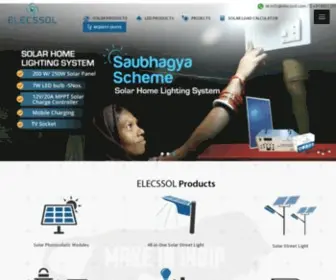 Elecssol.com(Solar Company In India) Screenshot