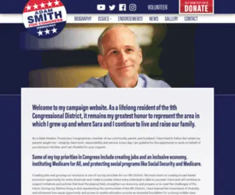 Electadamsmith.com(Adam Smith for Congress) Screenshot