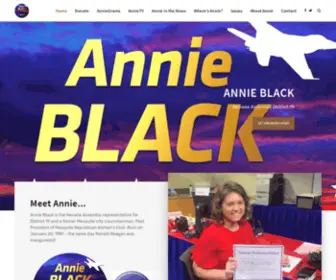 Electannieblack.com(For Nevada Assembly District 19) Screenshot