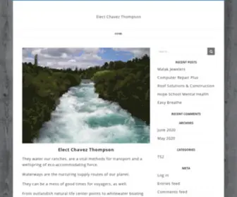 Electchavezthompson.com(Elect Chavez Thompson) Screenshot