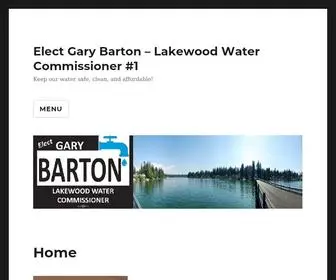 Electgarybarton.com(Lakewood Water Commissioner #1) Screenshot