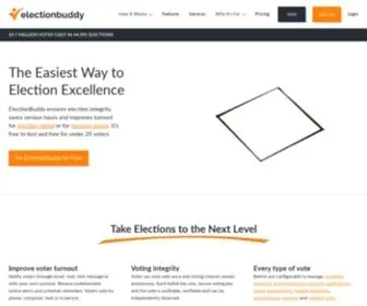 Electionbuddy.com(ElectionBuddy’s online voting software ensures your electronic voting) Screenshot
