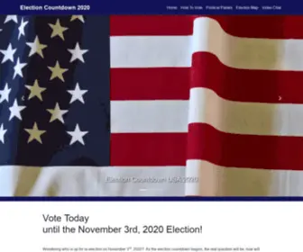 Electioncountdown.us(Election Countdown USA) Screenshot