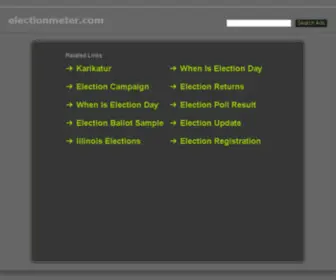 Electionmeter.com(The first World Politician) Screenshot