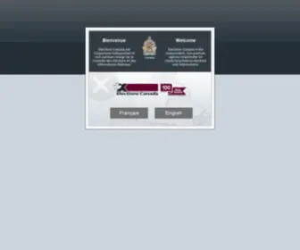 Elections.ca(Élections Canada en ligne) Screenshot