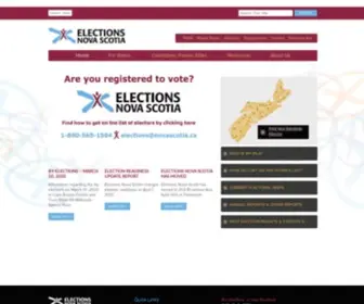Electionsnovascotia.ca(Elections Nova Scotia) Screenshot