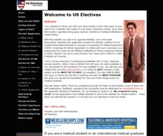 Electives.us(Electives in US medical schools) Screenshot