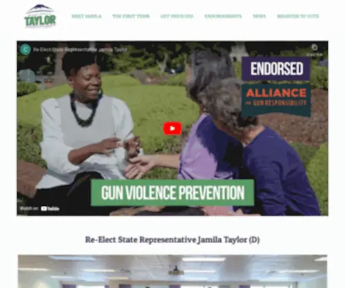 Electjamilataylor.com(Elect Jamila Taylor) Screenshot