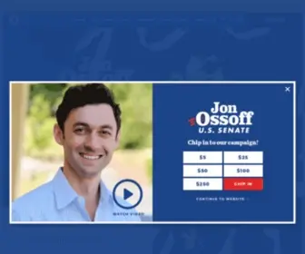 Electjon.com(Electing Jon Ossoff) Screenshot