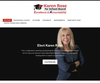 Electkarenrose.com(Elect Karen Rose) Screenshot