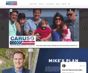 Electmikecaruso.com(Mike Caruso for State Representative) Screenshot